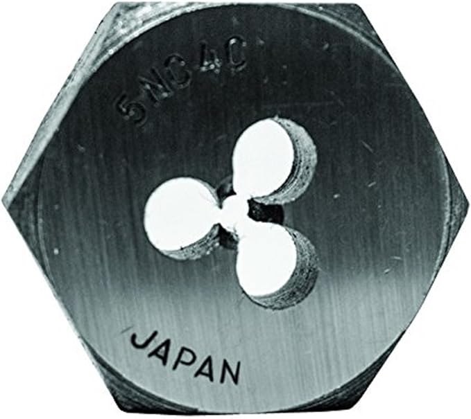 Century Drill & Tool 96099 Carbon Steel Die, 5-40NC