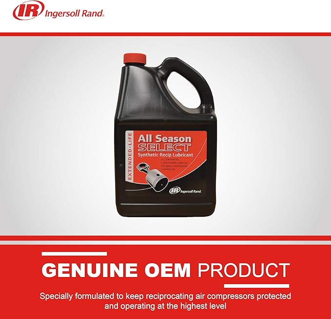 Ingersoll Rand 38440236 OEM All Season Select Synthetic Lubricant, 5L Bottle