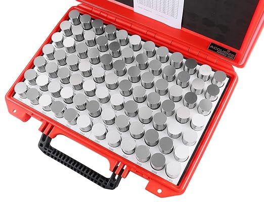 Accusize Industrial Tools 0.917''-1.000'', 84 Pcs Steel Plug Pin Gauge Set, Minus, Class Zz, M7(-)