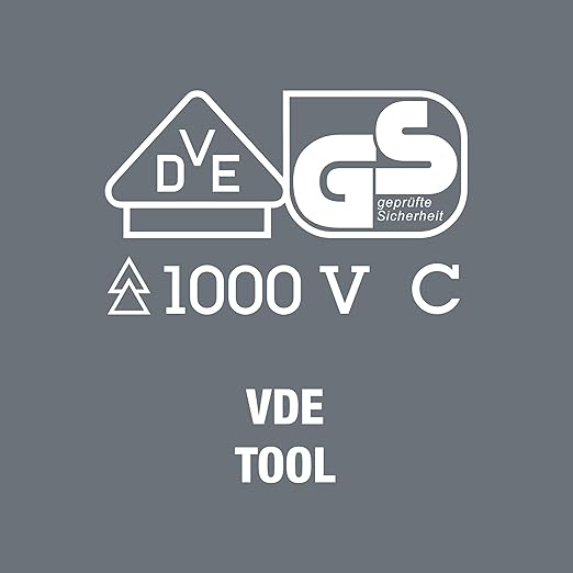 Wera 5104901001 Kraftform Plus 190 i VDE Insulated 5/16" Professional Nutdriver, 5" Shaft Length
