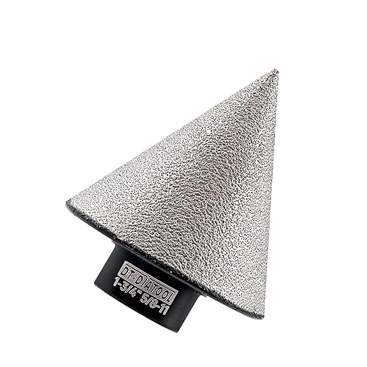 DT-DIATOOL Diamond Beveling Chamfer Bit 1-3/4 Inch for Tile Porcelain Ceramic Granite Marble Existing Holes Enlarging Polishing Shaping Trimming Repairing
