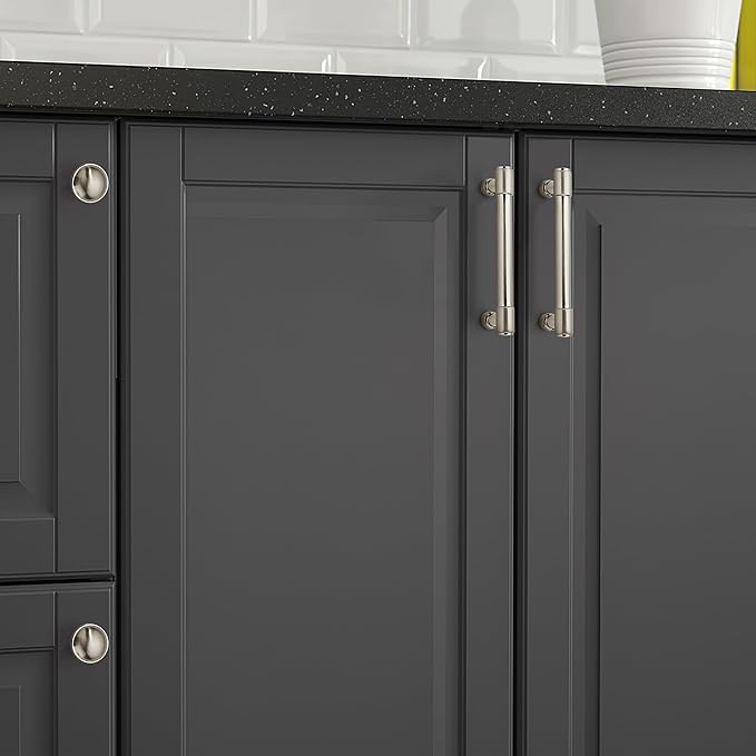khtumeware 10 Pack Brushed Satin Nickel Cabinet Pulls 6 Inch(152mm) Hole Centers Kitchen Cabinet Handles Cabinet Hardware Kitchen Handles for Cabinets Cupboard Handles Drawer Pulls