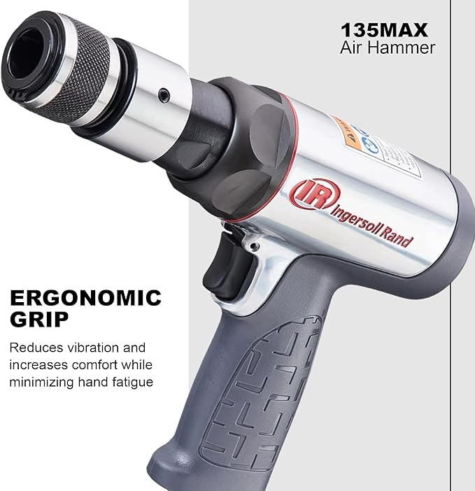 Ingersoll Rand 123MAX Vibration Reduced Air Hammer, 3,530 BPM, 2-5/8" Stroke, Round Shank