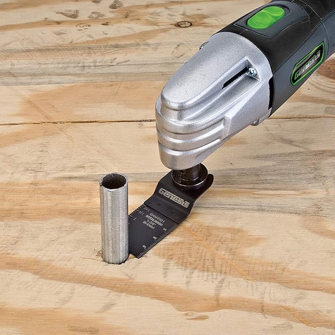 Genesis GMT15A 1.6 Amp Multi-Purpose Oscillating Tool and 19-Piece Universal Hook-And-Loop Accessory Kit with Storage Box