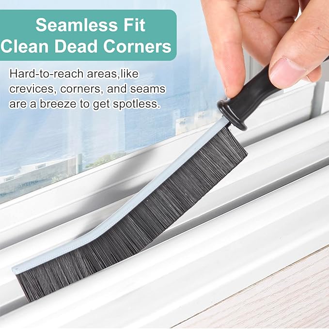 Crevice Cleaning Brush，Hard-Bristled Grout Brush，2024 New Multifunctional Gap Cleaning Brush Tool，Dead Corners Brushes for Bathroom Kitchen Tiles Window Door Slots，3pcs