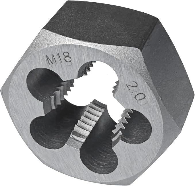 Yamesh M18 x 2 Hex Die Rethreading Die Thread Die Carton Steel For Right Hand