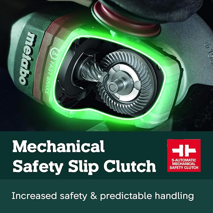 Metabo WEV15-125 HT Lock-On 13.5 Amp 2,800-9,600 rpm Angle Grinder with Electronics and High Torque, 4.5"/5"