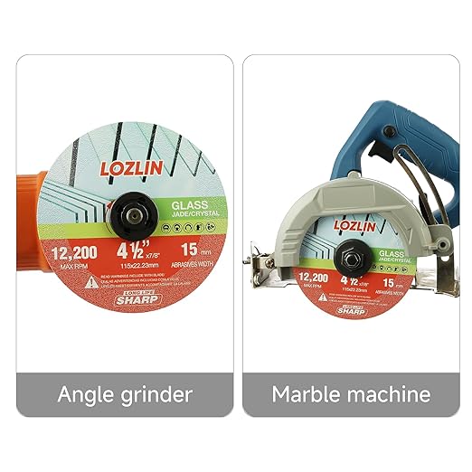 3-Pack 4.5" Diamond Multi-Purpose Saw Blades - Heavy Duty Angle Grinder Discs for Cutting Marble/Quartz/Stone/Tile/Metal/Plastic (Nano-Diamond, 3)