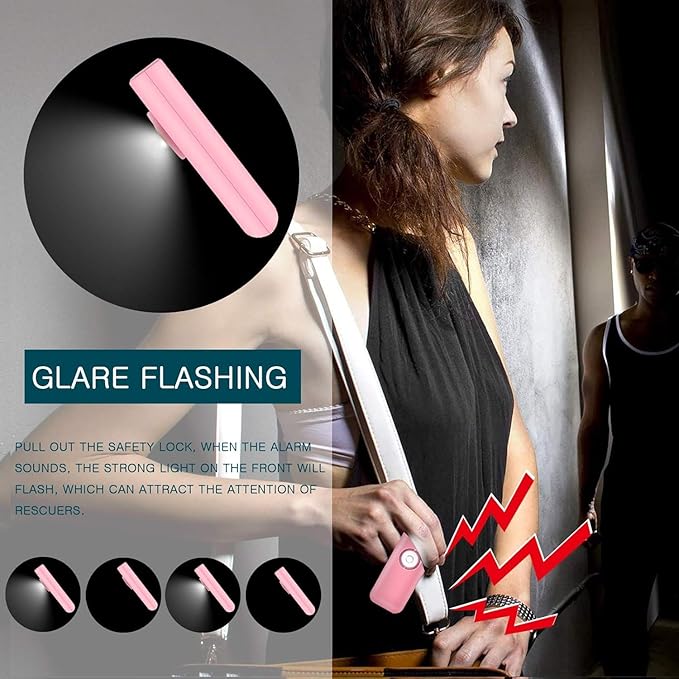 Thopeb?밫he Original Personal Safety Alarm for Women Self Defense ??Elders & Kids Self Defense Keychain Siren ??135dB Loud Siren Bird Sound ??Cute Key Chains Protection (Pink)