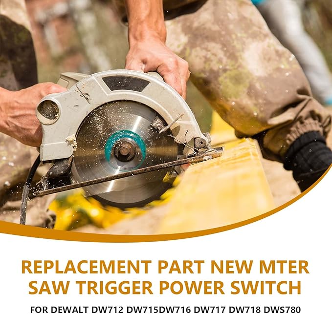 Replacement Part New Miter Saw Trigger Power Switch for Dewalt DW712 DW715 DW716 DW717 DW718 DWS780