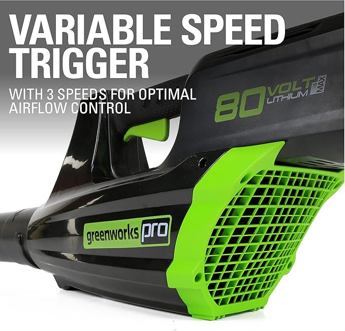 Greenworks 80V Brushless Cordless Yard Tool Combo Kit with 2.0Ah Battery & Rapid Charger ??16" Dual-Line String Trimmer and 500 CFM / 125 MPH Leaf Blower, Variable Speed, 4-Year Warranty
