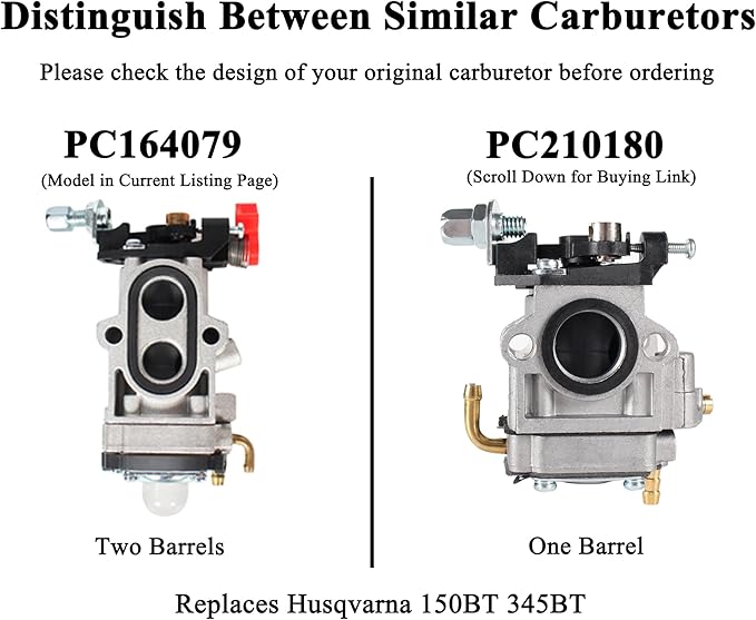 150BT Carburetor for Husqvarna 570BTS 350BT 580BTS 560BTS 570BFS 150BF 350BF 560BFS 580BFS Backpack Blowers Part 581155801 502845001 581155001