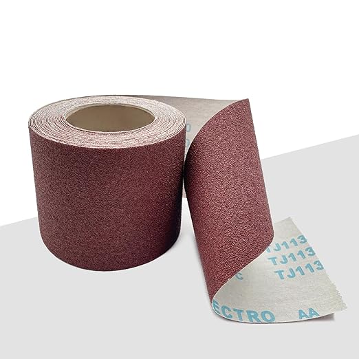 60 Grit Sandpaper Roll 4.5'' Wide 10Yard (= 71Pcs 1/4 Sheet Sandpaper) Abrasive Emery Cloth Sand Paper Roll for Dry Wet Sanding Polishing Wood Metal Glass Automotive Furniture PVC Primers (60 Grit)