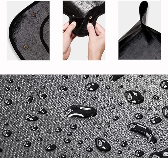 BIUWING 2 PCS Large Repotting Mat for Plant Transplanting and Mess Control, 43" X 29" Thickened Foldable Waterproof Plant Potting Tray, Portable Potting Mat Gardening Tray for House Plants Succulents