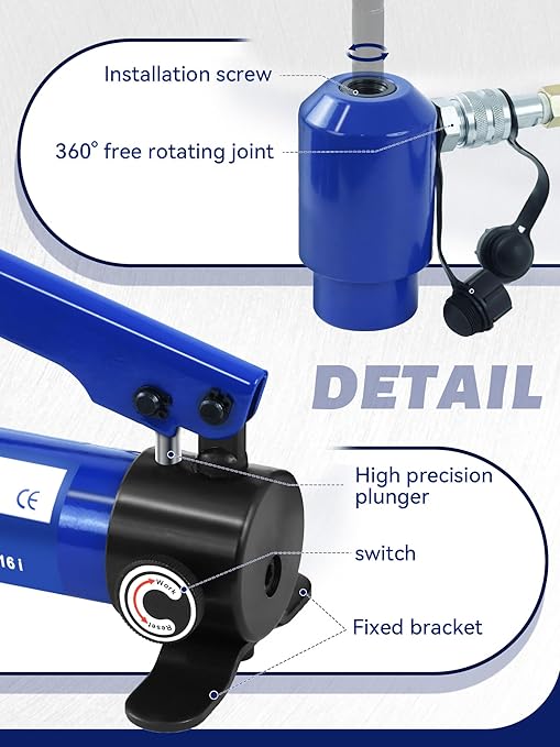 AMZCNC Hydraulic Knockout Punch Electrical Conduit Hole Cutter Set KO Tool Kit 1/2 to 4 inch (15T(1/2"-4"))
