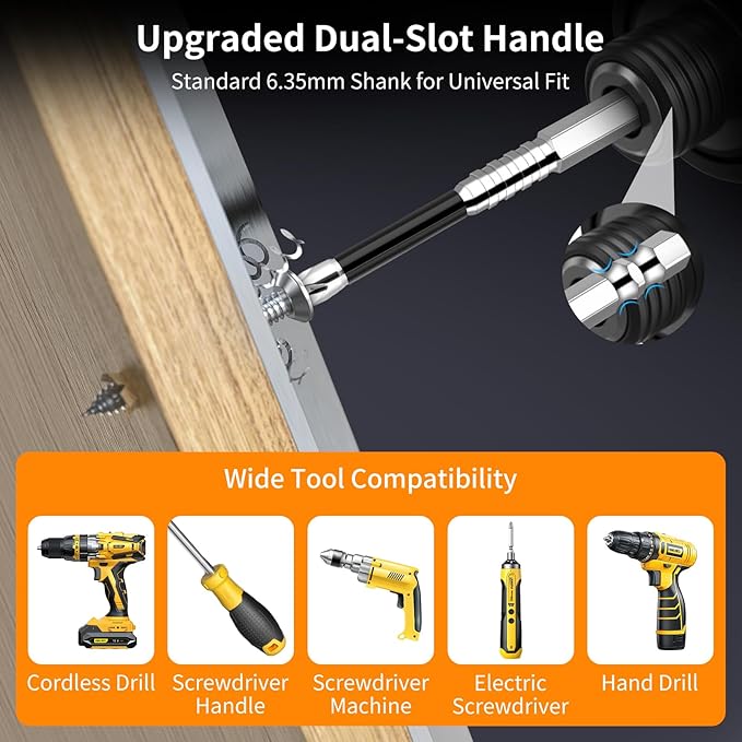 24 Pcs High Magnetic Screwdriver Drill Bit Set, K5 Impact Resistant Non-Slip Bits, Strong Magnetic Electric Screwdriver Set, 25/50/65/70/90/150mm (6PCS*4)