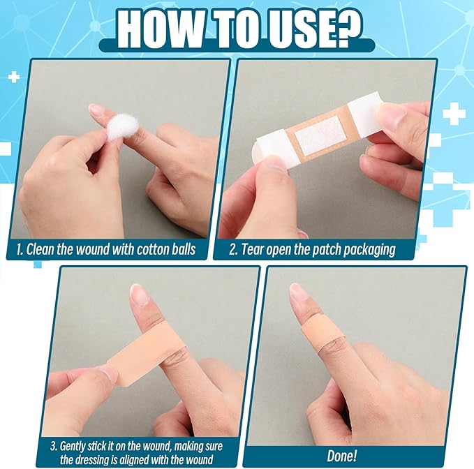 Timgle 1500 Pcs Variety Pack Adhesive Bandages Bulk Waterproof Adhesive Breathable Bandages for Sensitive Skin School Nurses Businesses Travel First Aid Kits Homeless Care Supplies Donations