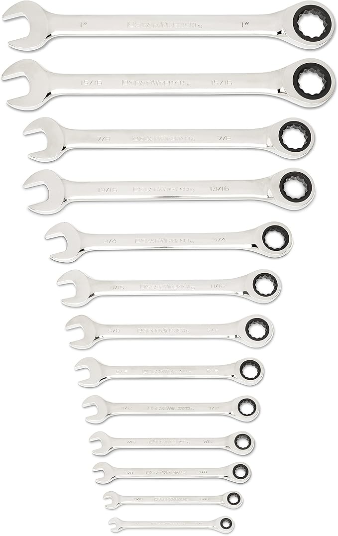 GEARWRENCH 25 Pc. Combination Ratcheting Wrench Set, SAE/MM - 86700 (Pack of 2)