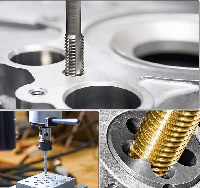 Mactoom 12mm x 1 HSS Metric Tap and Die Set Right Hand Thread,Tapping DIY Tool 3pcs (M12 x 1mm)