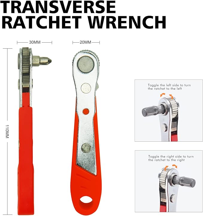 Ratcheting Screwdriver Set Screwdriver 42 in 1 Ratchet Wrench Set, With Rotatable Ratchet Handles 竊?Storage Case, Household Repair Tool Kits for Bike