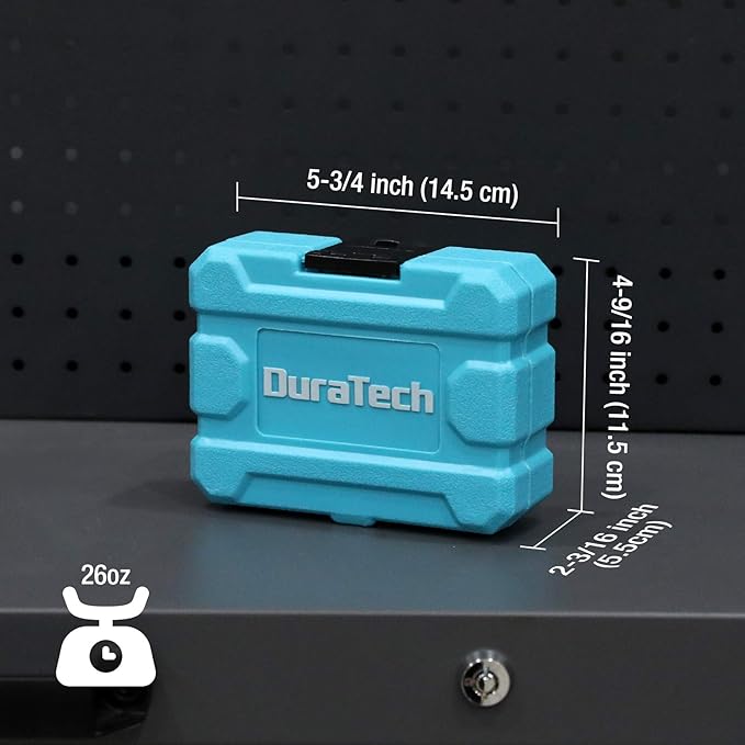 DURATECH 14-Piece External Star Impact Socket Set with Storage Case, E4 to E24, 1/4?? 3/8?? 1/2??Drive Female E-Torx Torque Socket for Working with Impact Wrench, Cr-V Steel