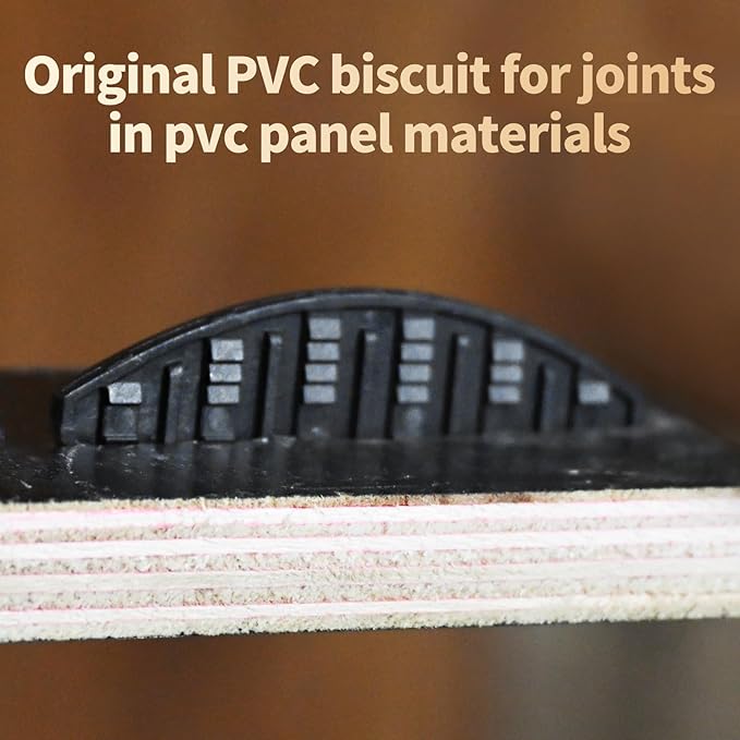 Self-Clamping Biscuit Joiner Plates | Plastic Gripping Plates for Woodworking, Furniture Framing, Composite Deck & Door Fixing | Compatible with Biscuit Joiner Tools 2.36 x 0.945 x 0.16 in(50PCS)