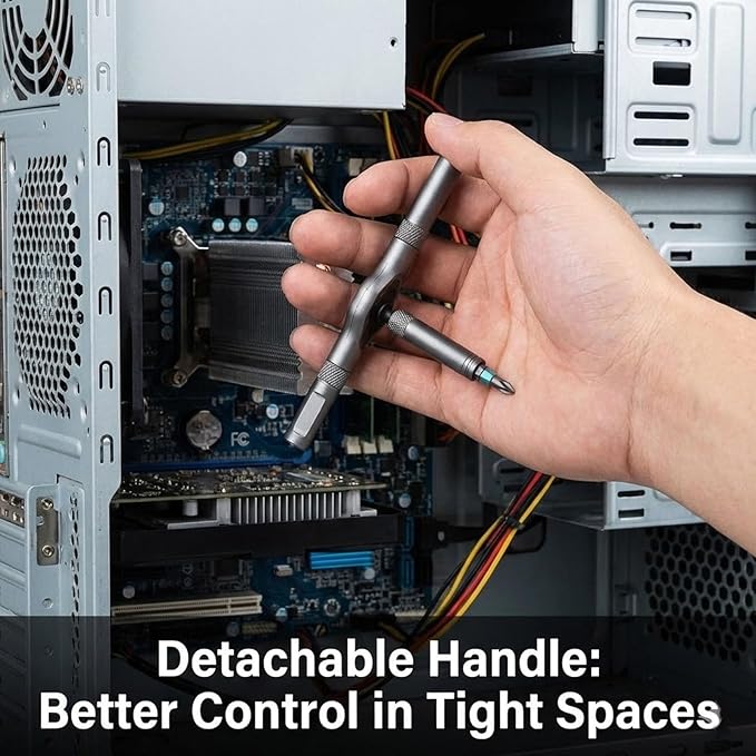 Multi tool Set, 24 In 1 Magnetic Ratchet Screwdriver Set, Multi Magnetic Set for Furniture, Computer, Bicycle Repair