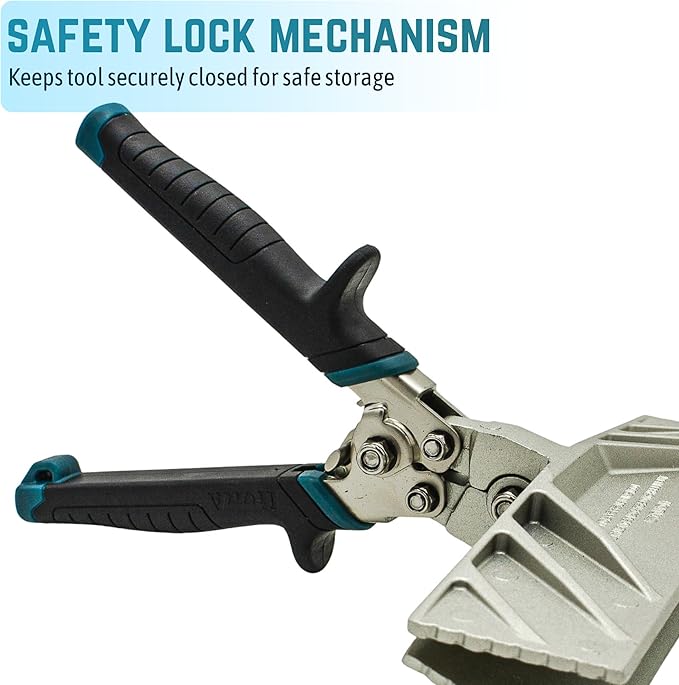 9-Inch Zinc Alloy Hand Seamer Tool for Bending, Folding Aluminum, Vinyl Roof Flashing, Coil and Fascia, Heavy-Duty Construction