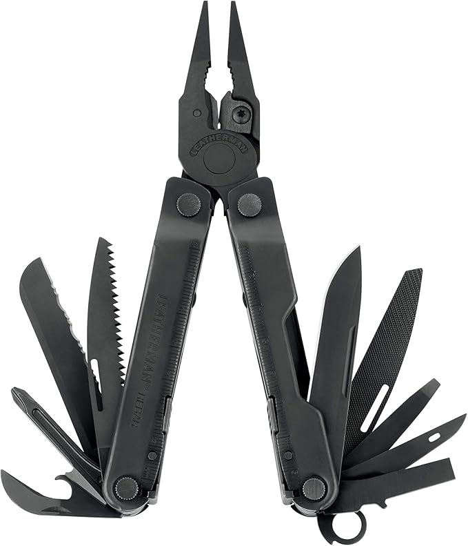 LEATHERMAN, Rebar Multitool with Premium Replaceable Wire Cutters and Saw, Black