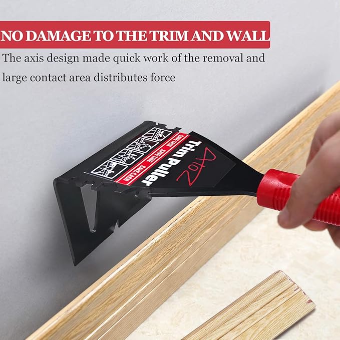 Trim Removal Tool for Baseboard Trim Puller Tool Pry Bar for Commercial Work,Molding, Siding, Flooring Removal