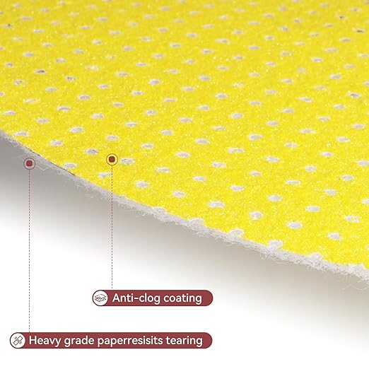 80 Grit 9-Inch Perforated Hook-and-Loop Drywall Sanding Discs, Durable Aluminum Oxide Sanding Pads for Drywall Sanders ??Improved Dust Extraction & Long-Lasting Performance (10-Pack)