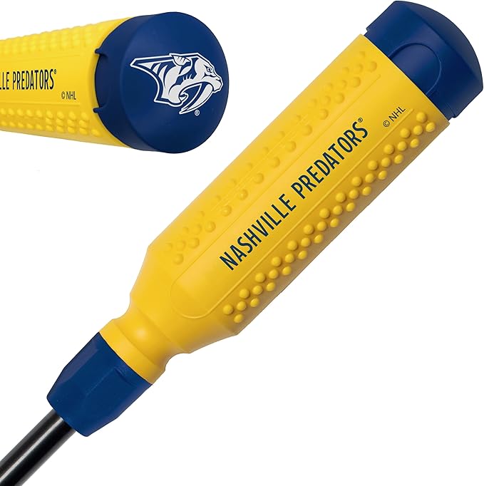 MEGAPRO짰 NHL짰 Team Edition Multi-bit Screwdriver | Officially Licensed NHL짰 Gear | Durable, Ergonomic, Pro-Grade Screwdriver (Nashville Predators짰)