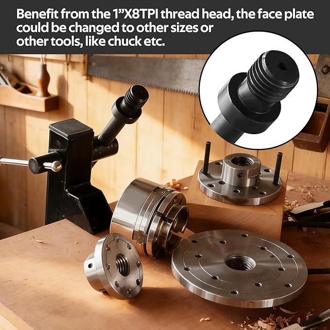 CV-3 Carving Vise with 4" Faceplate, Carving Vice for Woodworking,Carving Tools.