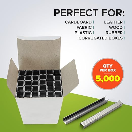 IDL Packaging Heavy Duty Staples for Hummer Tacker HT-9-11 - Stainless Steel, 3/8" x 5/16" x 0.04" (10 Boxes, 50,000 pcs)