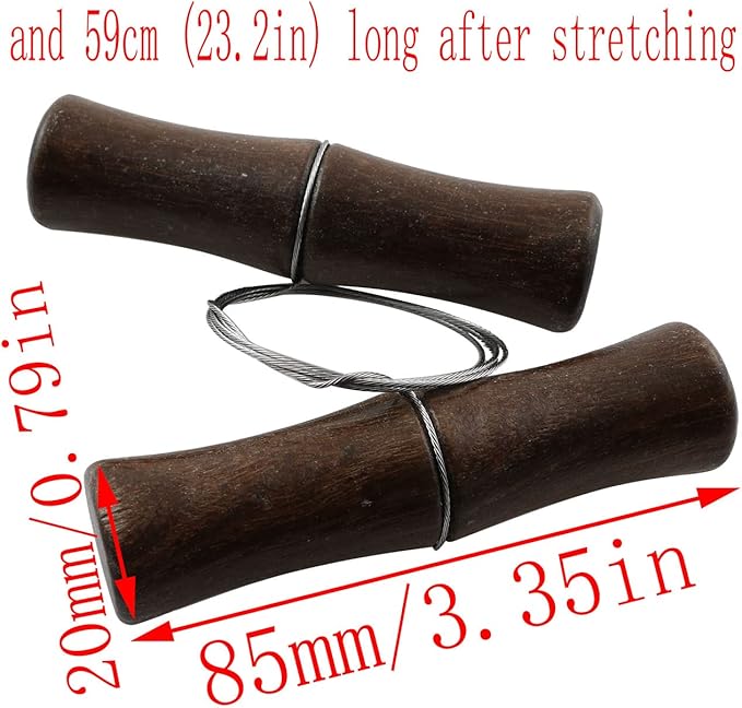 LQ Industrial Clay Cutting Wire Stainless Steel Clay Wire Cutter with Wooden Handle Ceramics Wire Tool L Size