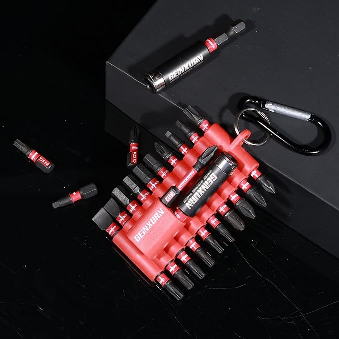 22 Pieces Multi Torx Screwdriver Bit Set,Impact Magnetic Security Torx Head Power Bit Tips, S2 Alloy Steel Star Tips with Storage Organizer