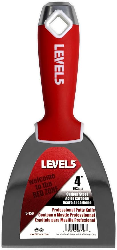 Joint Knife Set, Carbon Steel - LEVEL5 | Pro-Grade | Sheetrock Gyprock Drywall Plasterboard | 5-603