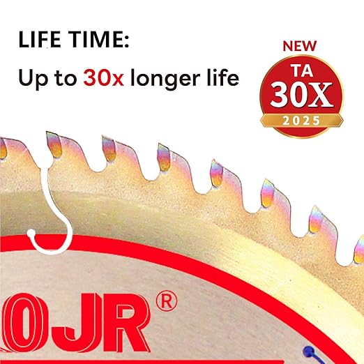 Circular Saw Blade Woodworking TA Series, 7-1/4" 60 Tooth Arbor: 5/8, Super Finishing/General Purpose Wood Cutting,Special Anti-Thermal Adhesion Coating on Cutting Head -TA 7-1/4" 60T TA