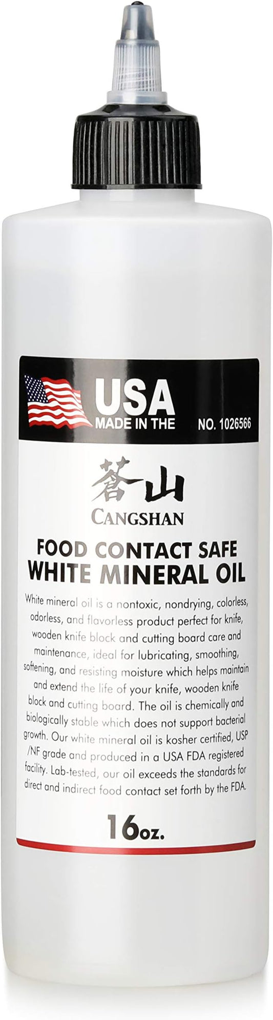 Cangshan 1026566 Blade Protection Mineral Oil, 16 OZ, Made in USA