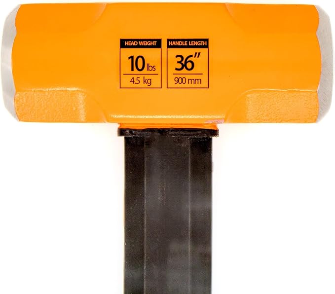 TREMMOR | IRON CORE Sledge Hammer (10 LB. Head, 36 inch Handle)