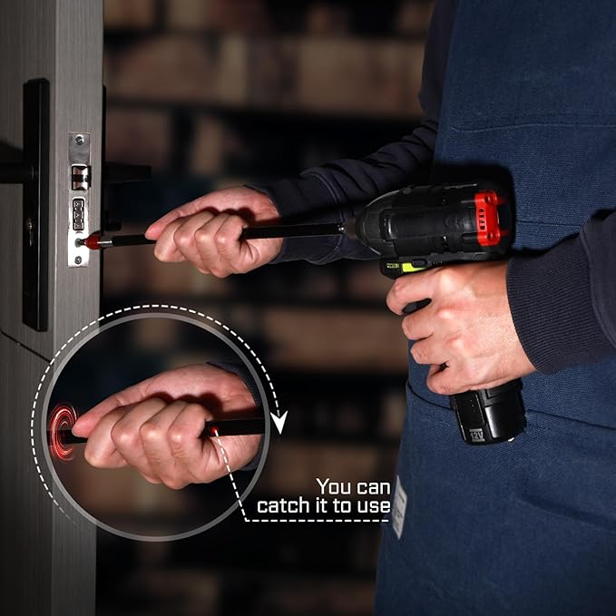 6??Impact Screwdriver Bit Holders Extra Long, Magnetic Extension Quick-Change Socket Drill Bit Holder Cr-V Steel Hex Shank Quick Release Drill Bit Guide
