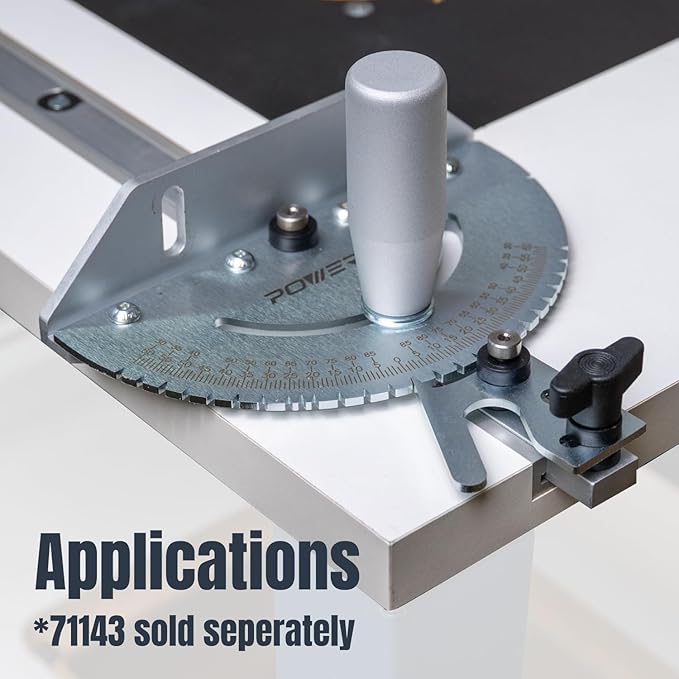 POWERTEC Benchtop Router Table with Steel Stand and Adjustable Fence ??24" x 16" MDF Laminated Top, Insert Plate, 2-1/2" Dust Port, Fence Stop, Featherboard & Additional Accessories (71402V)