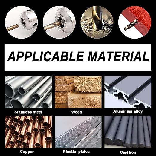 15Pcs Cobalt Drill Bit Set (1/16??3/8??, M35 HSS, 135 Degree Tip, Twist Jobber Length for Hardened Metal, Stainless Steel, Cast Iron, Wood, and Plastics, with Index Storage Case