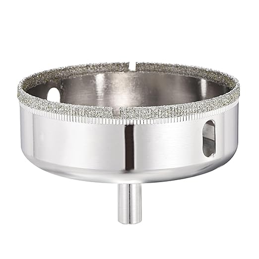 PATIKIL 3-3/8" (85mm) Diamond Hole Saw, Glass Diamond Hole Cutters Hollow Core Drill Bits for Fiberglass, Tile, Porcelain, Ceramic