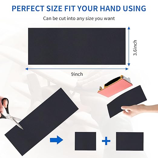 1500 grit Sandpaper, Wet Dry Sand Paper 9 x 3.6 Inch for Wood Furniture Finishing, Metal Sanding and Automotive Polishing, 25 Sheets