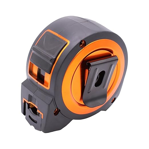 Wrango Tools 25 FT Tape Measure - Retractable Measuring Tape - Oversized & Double-Sided Print - Blade Lock, Finger Brake - Nylon Coating, 10' Stand-Out - 13' Reach / 1-1/16" Blade - 2 Pack