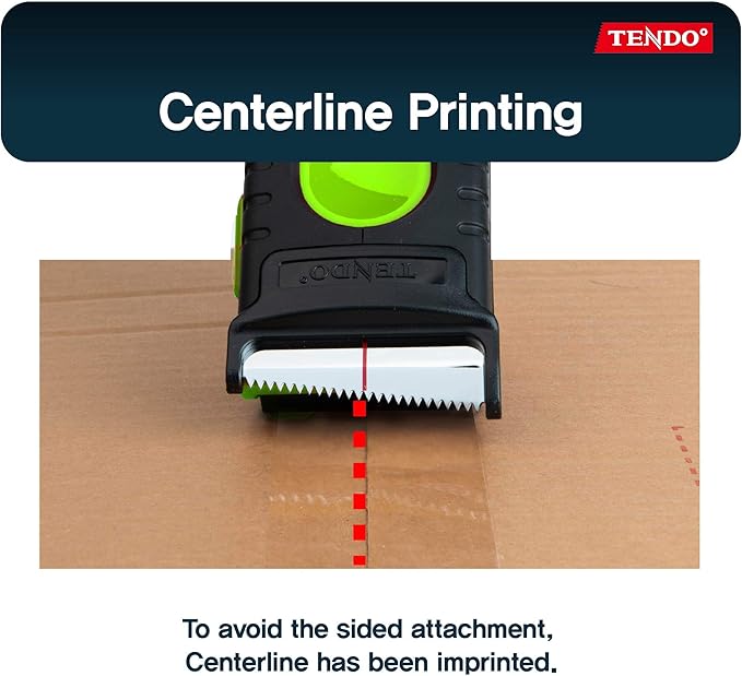 Heavy Duty Shipping Tape Dispenser: TENDO째 Essential Line ??Reusable, Replaceable, Eco-Friendly 2?쇺?Master Piece Dispenser with Patented 10째 Sloped Chromium Blades - P-1200 (3th Gen.)_Green