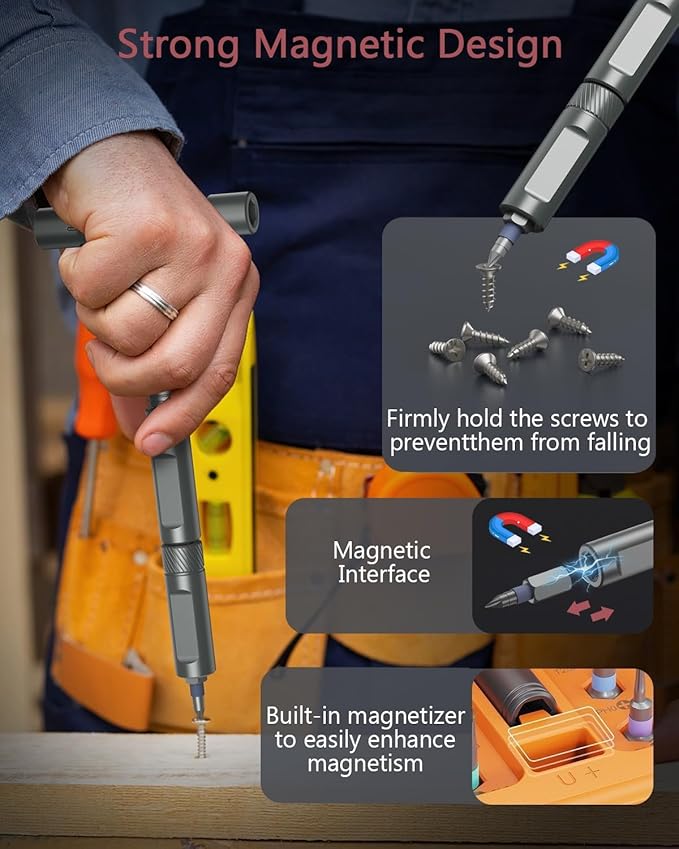 LOFICOPER 42 in 1 Ratchet Screwdriver Set, Magnetic Screwdriver Kit, DIY Ratchet Screwdriver Kit with Detachable Handle, Portable Repair Tool Kit for Household Electronics Bike, Idea for Christmas
