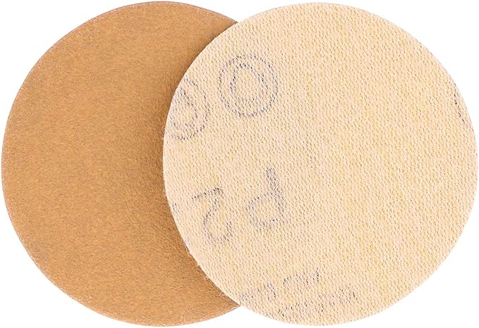 Dura-Gold Premium 2" Gold Hook & Loop Sanding Discs - 220 Grit (Box of 30) - High-Performance Extra Coarse Cut Abrasive Sandpaper Discs - for DA Sanders Drill, Sand Automotive Paint, Woodworking Wood