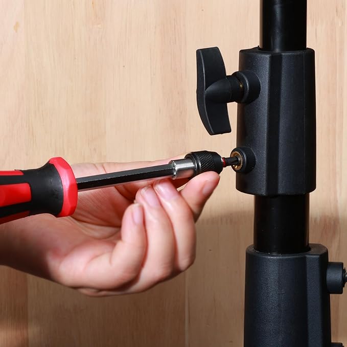 Magnetic Changeable Head Manual Screwdriver Holder, Quick Change&Release 1/4??Hex Bit Extension Holder for Screwdriver Bit, Nut driver, Socket Adapter